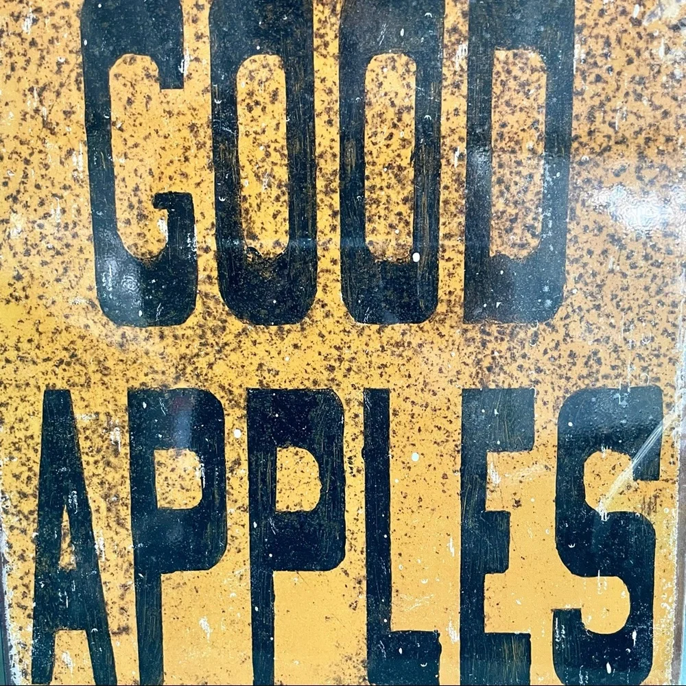 NEW Good Apple Metal Sign